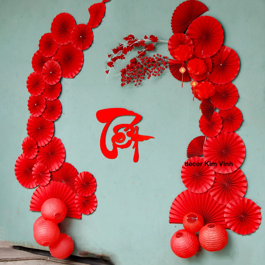 Set Vật Liệu Làm Phông Nền Trang Trí Tết SET20