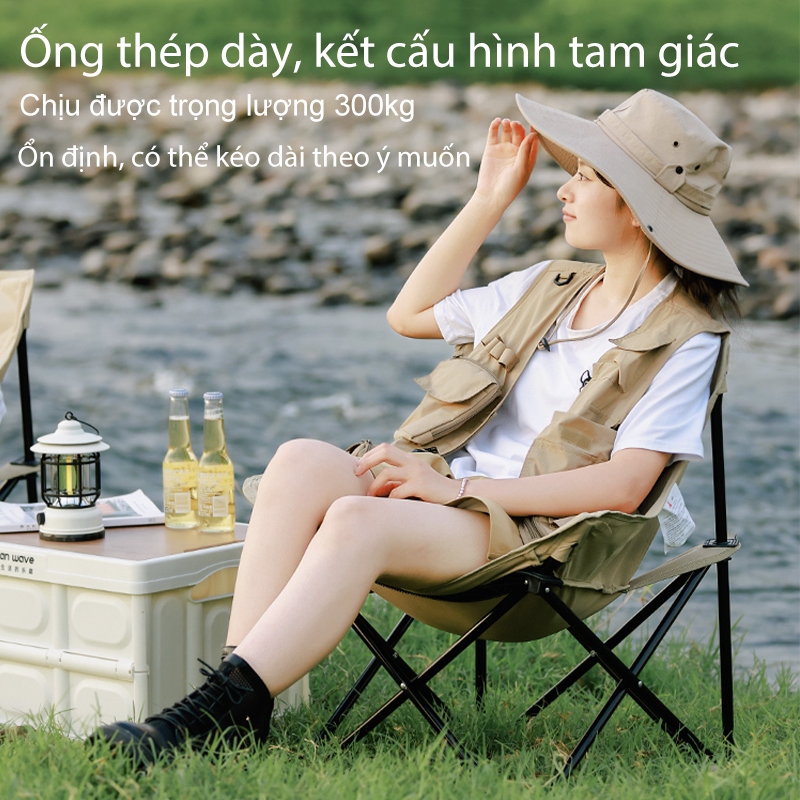 Ghế Gấp Gọn Ghế Camping Gấp Gọn Thư Giãn Đa Năng Hợp Kim Nhôm Không Gỉ Chịu Lực Lên Đến 150KG | BigBuy360 - bigbuy360.vn
