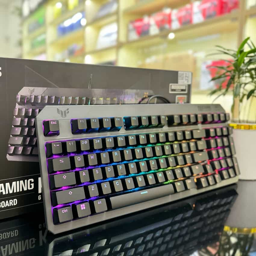 Bàn phím cơ Asus TUF Gaming K3 Gen II ( 97 Phím, RGB, Quang cơ học, IP57, Aura Sync)