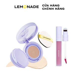 Combo Lemonade Phấn Nước Mỏng Nhẹ Supermatte No Makeup Cushion 15g & Son kem mịn lì Lemonade Perfect Couple Lip 3.5g