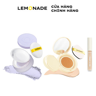  Combo Lemonade Phấn Nước Matte Addict Kem Che Khuyết Điểm Matte Addict Phấn Phủ Supermatte No Makeup Loose Powder 