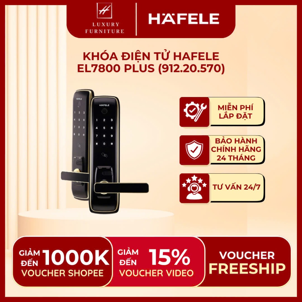 Khóa điện tử Hafele EL7800 plus (912.20.570)