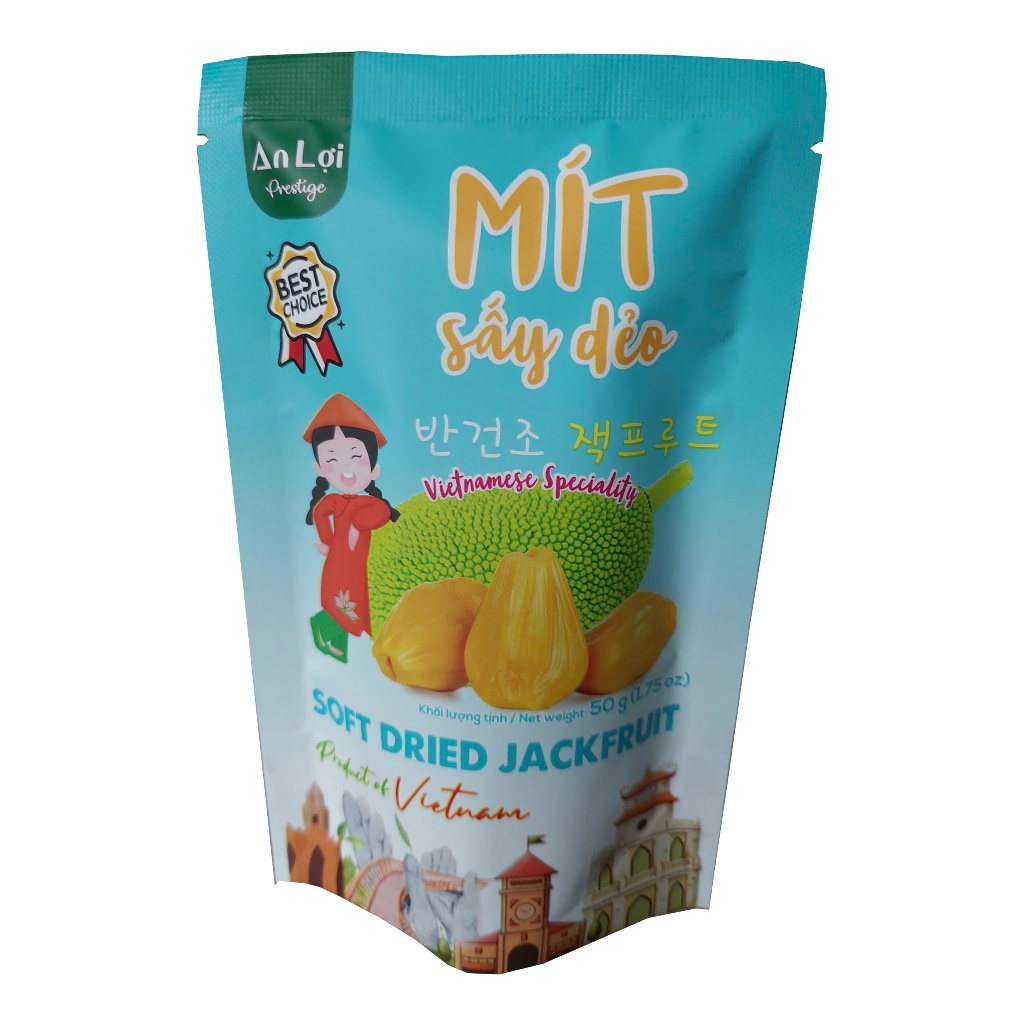 (sỉ từ 10sp giá 16.5K /sp) MÍT SẤY DẺO AN LỢI 50G SOFT DRIED JACKFRUIT