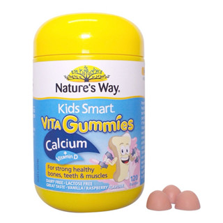 Kẹo Dẻo Canxi Cho Bé Nature’s Way Kids Smart Vita Gummies Calcium + Vitamin D 60 Viên - Date mới