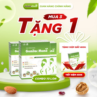 Sữa Hạt Bà Bầu Gumilac mama bổ sung dưỡng chất cho thai nhi, chống táo bón, giảm ốm nghén và tiểu đường thai kì