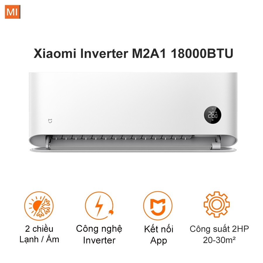 Điều hòa 2 chiều Xiaomi Inverter KFR-50GW/M2A1 (18000BTU) 2HP /Xiaomi Inverter KFR-50GW/D2A1 (18000B