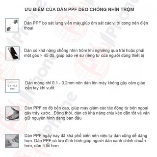 Dán dẻo PPF chống nhìn trộm cho LG Wing 5G