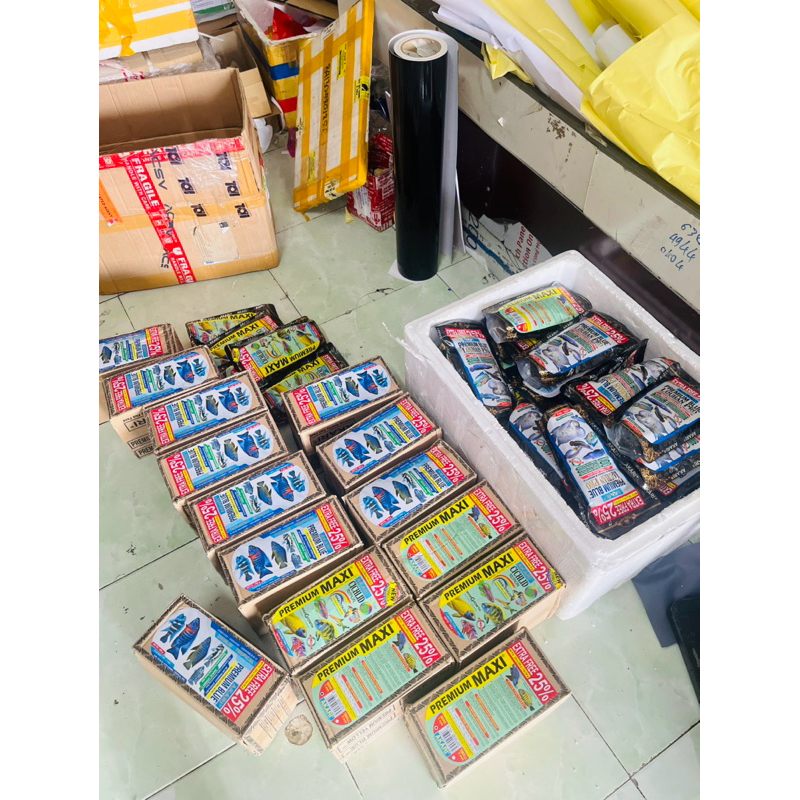 Cám AKARIgói 250g - Akari blue & akari maxi hạt 1mm - hạt 2mm