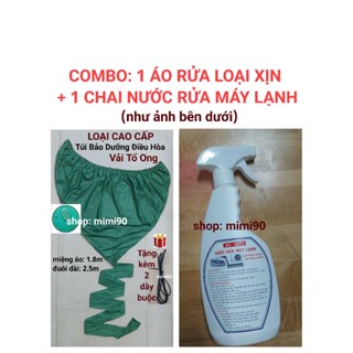  Tặng dây sỏ - Túi Bạt áo vệ sinh bảo dưỡng điều hòa máy lạnh có đuôi 