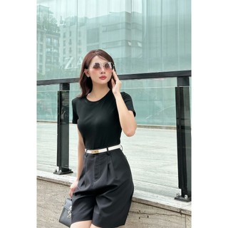 Áo Thun 𝐂𝐂𝐇𝐀𝐓 Dáng Ôm Basic Chất Liệu Thun Cao Cấp 14TNC2002OT