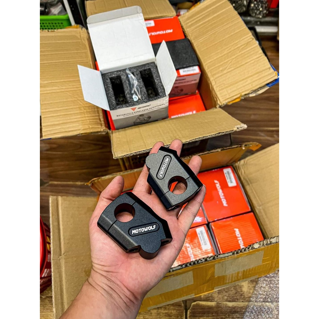  Gù nâng ghi đông thương hiệu Motor Wolf 22mm 
