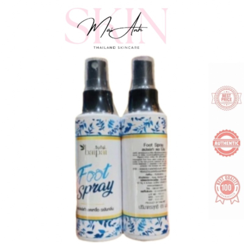 [Chính Hãng] Xịt khử mùi hôi giày chân Mistine Foot 65ml