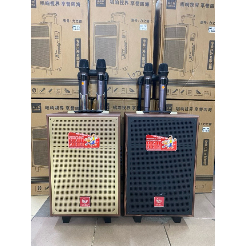 Loa kéo bas 25 3đường tiếng công xuất 150-300W bin 6000mah