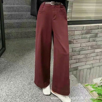 Quần Jeans nữ 8851 cạp cao, ống suông chất co giãn, kiểu dáng trẻ trung năng động