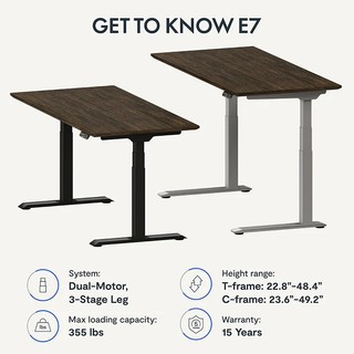 Bàn Nâng Hạ 2 động cơ điện ERGGOLIFE ET223BZ (Flexispot E7BZ) cao cấp - Ergolife