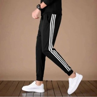 🌸 SIÊU HOT 🌸 QUẦN JOGGER NỈ GOURD Unisex PHỐI 3 SỌC KIỂU ỐNG XUÔNG - ÔM NAM NỮ THUN DÀY K