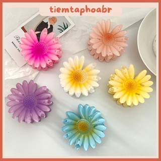  Kẹp tóc hoa cúc màu pastel hottrend phong cách Hàn Quốc- Cặp tóc hoa sứ kẹp cá mập bó hoa kẹp tóc nữ đi biển 02184 