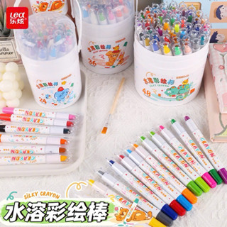  Hộp bút màu sáp lụa Silky Crayon sáp màu sơn dầu dễ dàng lau chùi cho bé thỏa sức sáng tạo phù hợp cho bé từ 3 tuổi 