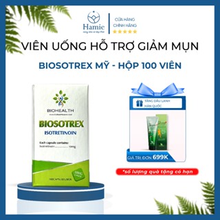Viên Uống Hỗ Trợ Giảm Mụn Biosotrex Mỹ - Hộp 100 Viên