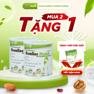 Sữa hạt bà bầu Gumilac mama dinh dưỡng vàng cho thai nhi, chống táo bón, ốm nghén, giảm tiểu đường thai kì