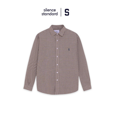 Áo sơ mi SilenceStandard Eco Linen/Check Shirt-[SO31]