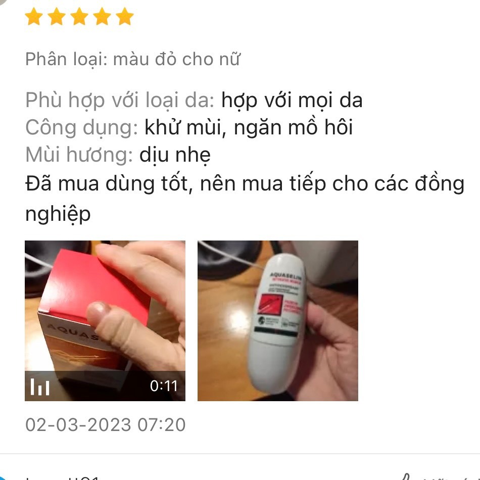 Lăn nách khử mùi Aquaselinnn dành cho nam nữ 50ML