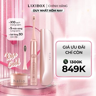 Bàn Chải Điện Halio Sonic Whitening Toothbrush Pro Màu Rose Gold Kèm Hộp Đựng