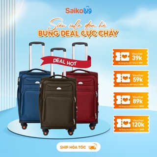 Vali kéo vải cao cấp Hùng Phát 890 khóa bảo mật 3 số bánh xoay 360 độ