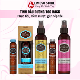 Dầu dưỡng phục hồi, làm bóng tóc Hask Argan Oil Repairing Hair Oil Argan 18 và 59 ml hàng Úc chính hãng