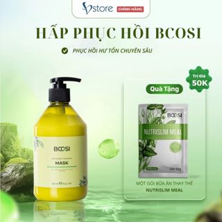 Mặt Nạ Ủ Tóc Phục Hồi Hư Tổn Làm Mềm Mượt Tóc Và Bảo Vệ Da Đầu Bcosi Recovery Damage Mask 500ml