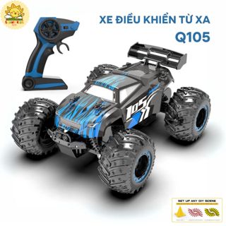 Xe Đồ Chơi Điều Khiển Từ Xa JJRC Q105, Xe Đua Tốc Độ Cao, Bánh Xe Địa Hình bằng Cao Su, Đèn Led, Pin sạc - Sunny Kids