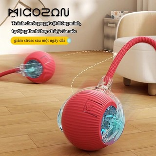  Đồ Chơi Cho Mèo MICOSON Bóng Tự Động Giải Trí Chông cắn Giảm Tiếng Ồn Và Tắt Tiếng Tự Động Tránh Chướng Ngại Vật 