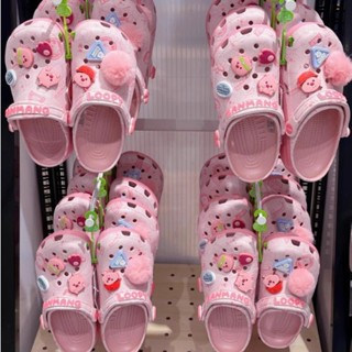 Dép sục Crocs Classic Loopy cho bé gái và nữ, Giày sục Crocs Loopy cho mẹ và bé size C7-M7( 24 - 40) kèm Jibbitz