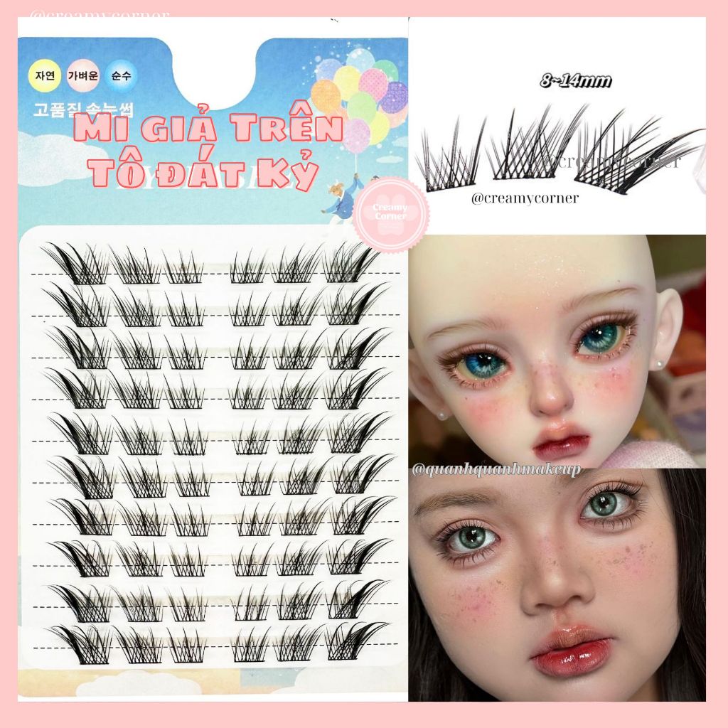 [HÀNG CÓ SẴN] Mi giả trên sợi mắt cáo mi Tô Đát Kỷ cosplay makeup douyin