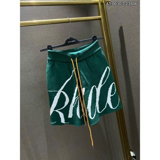 Quần short RHUDE Len Logo chất liệu len mịn cao cấp, Quần đùi sơn tùng nam nữ quảng châu hot new