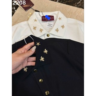 Áo polo nam hè mẫu cổ bẻ thêu hoạ tiết mix cúc vàng bản qc xịn 2025