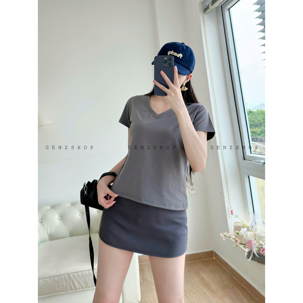 ÁO THUN  BABYTEE Cổ Tim Trơn DỄ PHỐI ĐỒ COTTON MỀM MỊN ĐI HỌC, ĐI LÀM, ĐI CHƠI 2026 | BigBuy360 - bigbuy360.vn