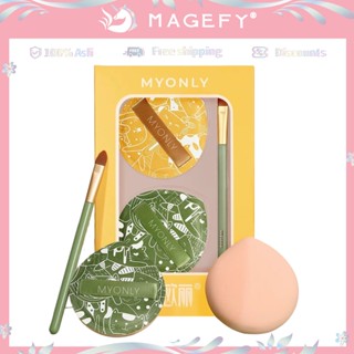  Bộ mút trang điểm MAGEFY sử dụng ướt và khô đa năng với cọ và hộp đựng 1628 