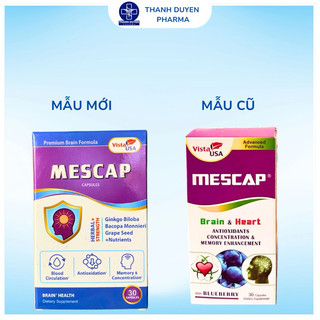 MESCAP Viên uống bổ não hổ trợ và phòng ngừa đột quỵ, giúp ổn định tim mạch và huyết áp