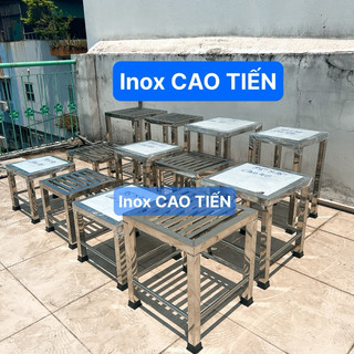  Ghế vuông Inox  Ghế đôn Inox 304  Ghế thẻ Inox 304 
