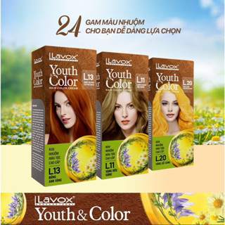  Kem Nhuộm Tóc Phủ Bạc Lavox 60ml Giữ Màu Lâu Không Xơ Tóc Không Dính Da Đầu 