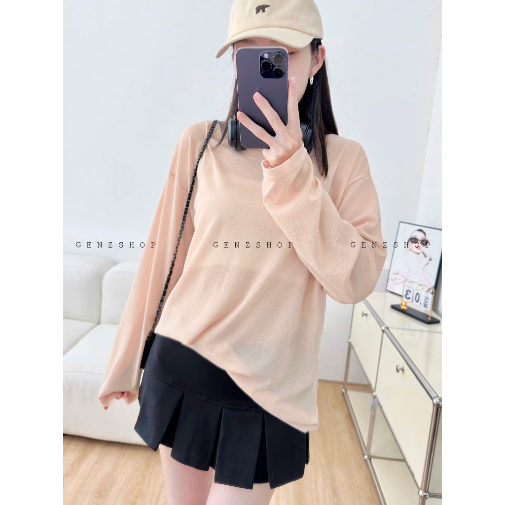 ÁO TAY DÀI THUN GIẤY (T.ẶNG ÁO ỐNG)  ĐI BIỂN, ĐI CHƠI HOTTREND MÙA HÈ 2025 | BigBuy360 - bigbuy360.vn