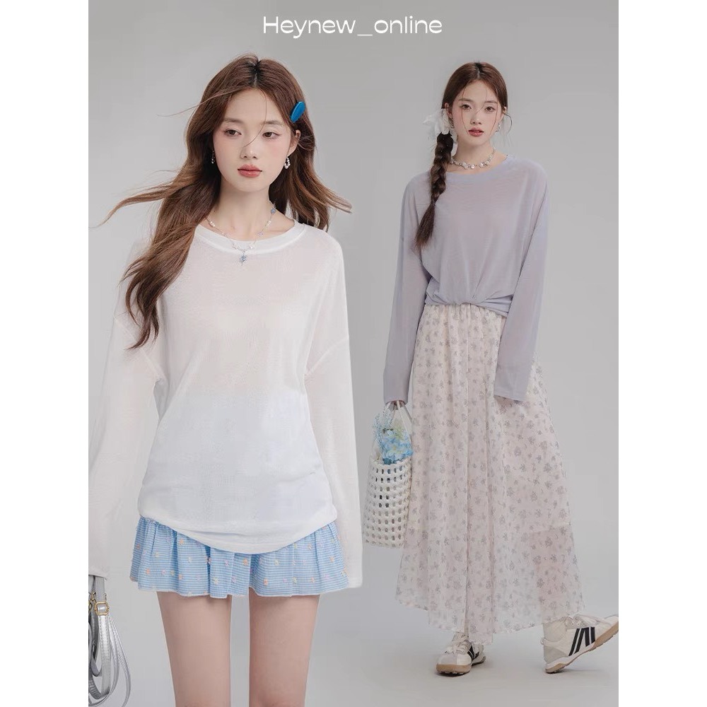 ÁO TAY DÀI THUN GIẤY (T.ẶNG ÁO ỐNG)  ĐI BIỂN, ĐI CHƠI HOTTREND MÙA HÈ 2025 | BigBuy360 - bigbuy360.vn