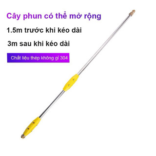 Cần Rút Tưới Cây, Phun Thuốc inox 1.5m Kéo Dài 3m Chuyên Dụng Dầy Đẹp Chắc Chắn
