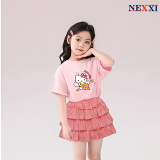 Set Váy Bé Gái 3 Tầng Kèm Áo Thun In Hình Hello Kitty Hottrend  Nexxi