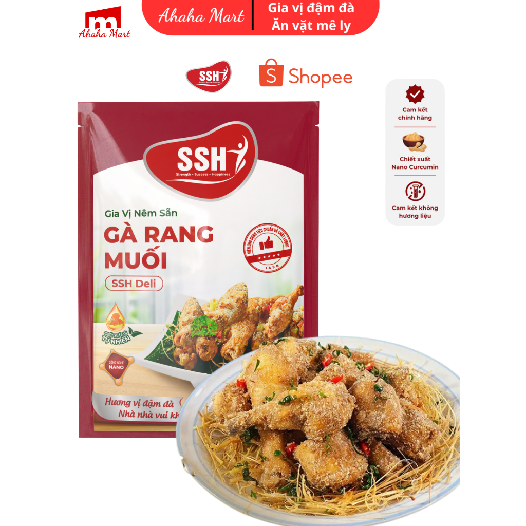 Gia Vị Nêm Sẵn Gà Rang Muối SSH Deli