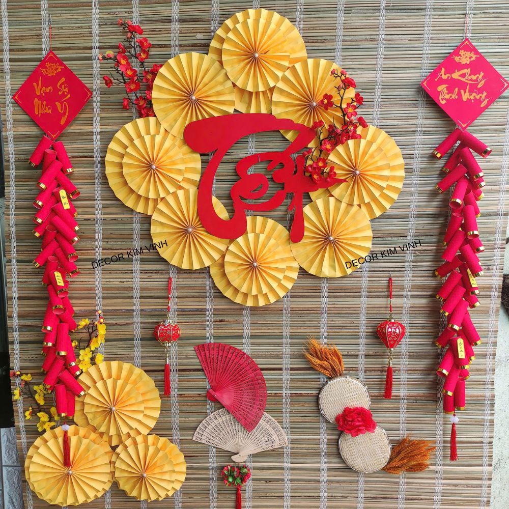 Set Vật Liệu Làm Phông Nền Trang Trí Tết SET22