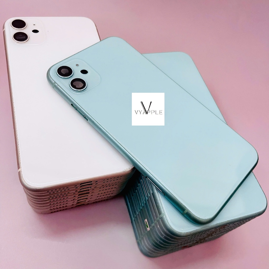 Vỏ Zin tháo máy thay thế cho IP 11 ( màu xanh và trắng )