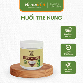 Muối tre nung Homefood 500g – Muối khoáng thiên nhiên, hỗ trợ tiêu hóa, thanh lọc cơ thể