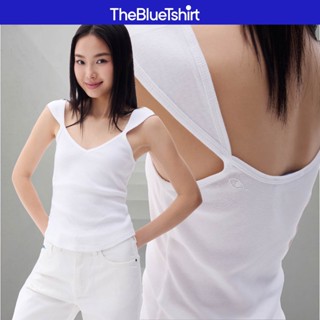 TheBlueTshirt - Áo sát nách cổ trái tim ôm dáng vai cách điệu cho nữ - Dakota Tank Rib Cotton - Women